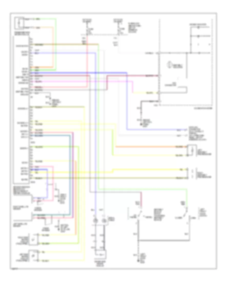 Supplemental Restraint Wiring Diagram for Nissan Pathfinder XE 2000