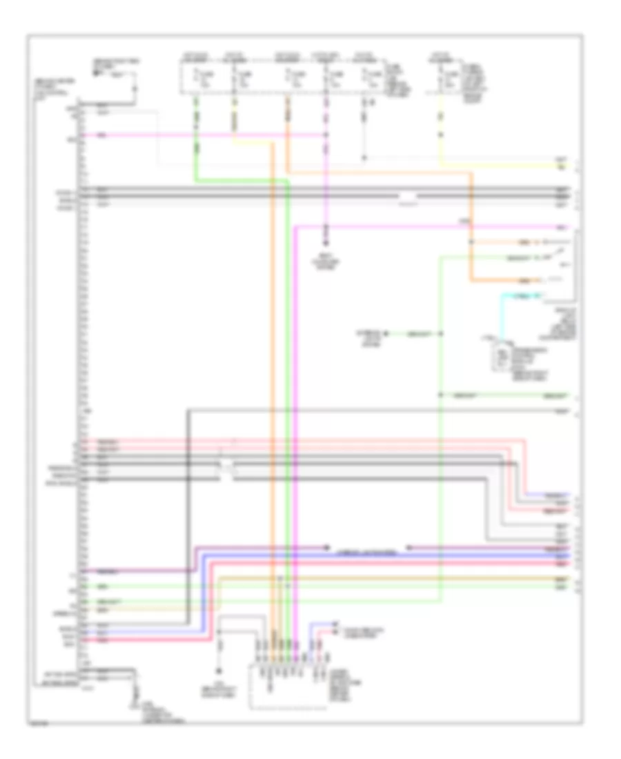 Navigation Wiring Diagram 1 of 2 for Nissan Maxima SE 2007