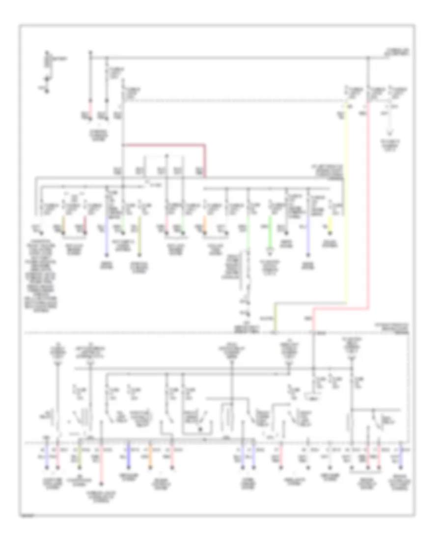 Power Distribution Wiring Diagram 1 of 3 for Nissan Maxima SE 2007