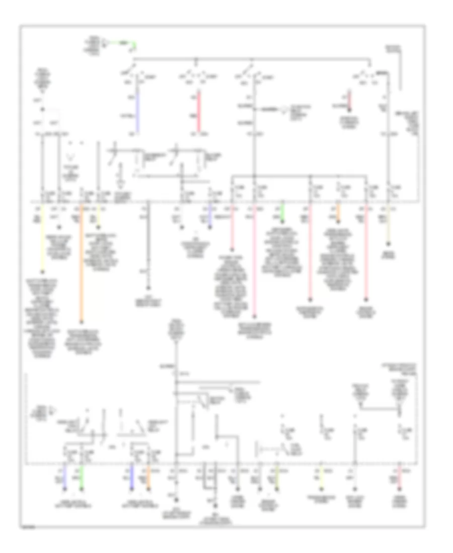 Power Distribution Wiring Diagram (2 of 3) for Nissan Maxima SE 2007