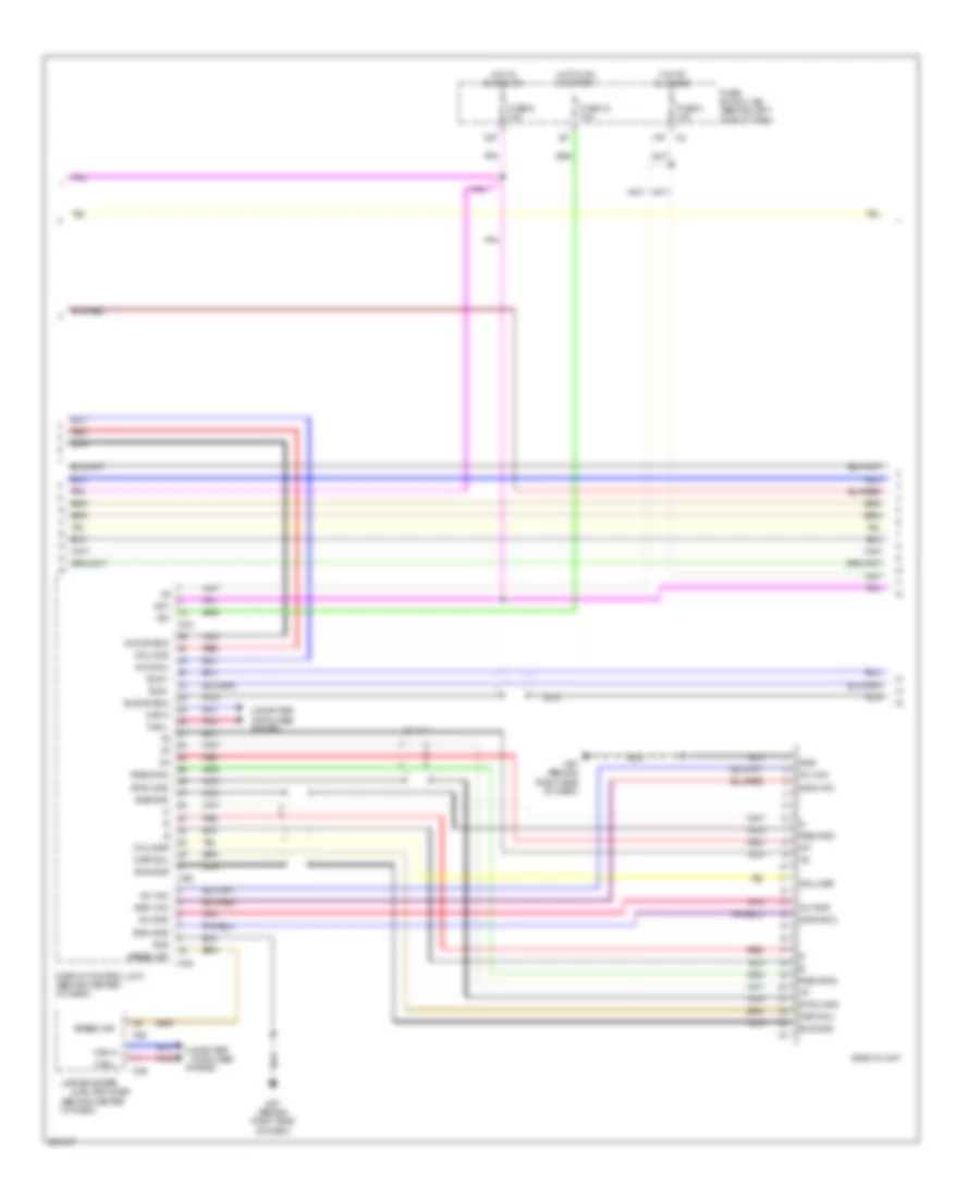 Radio Wiring Diagram, Bose with Navigation (2 of 3) for Nissan Maxima SE 2007