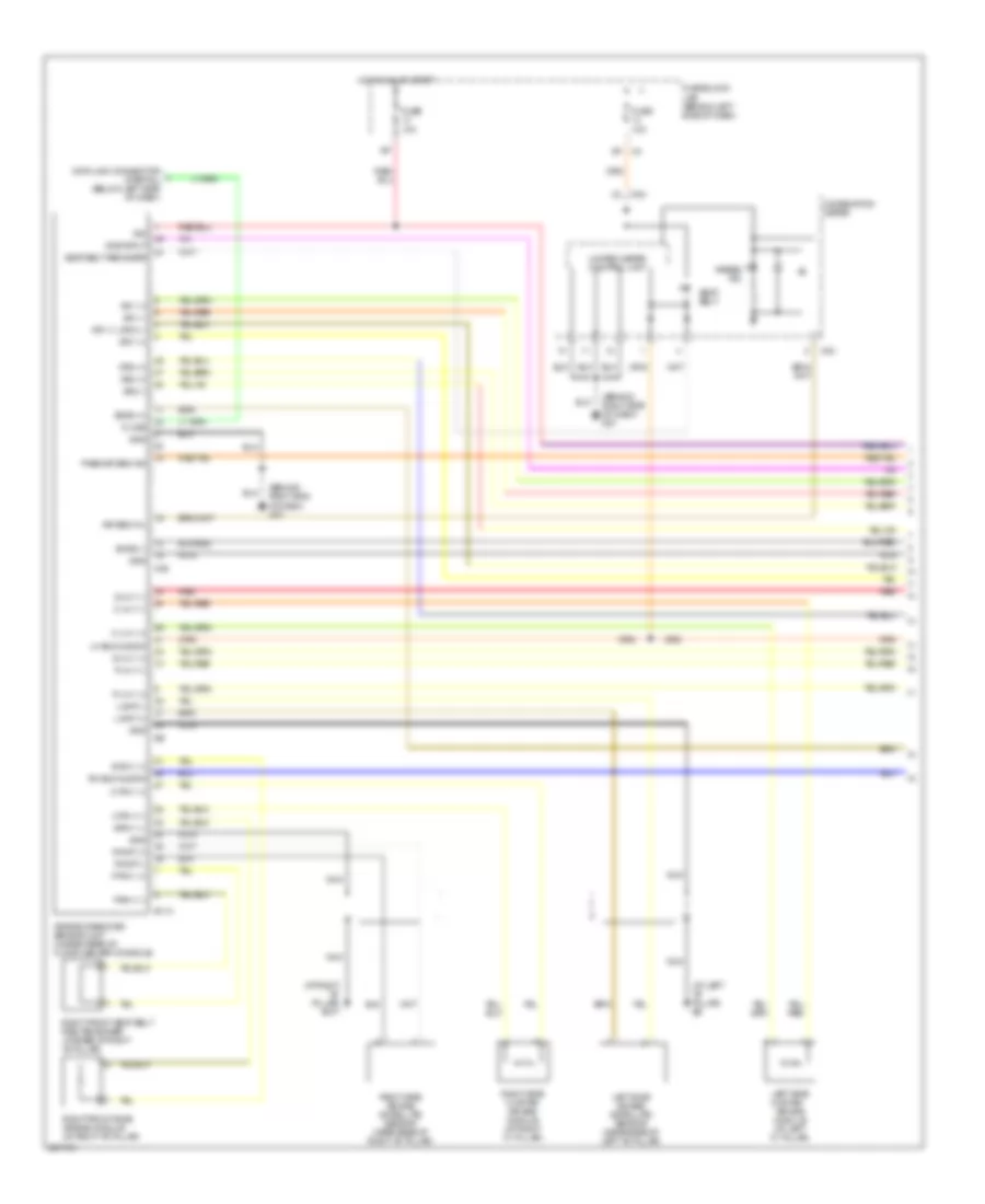 Supplemental Restraints Wiring Diagram 1 of 2 for Nissan Maxima SE 2007