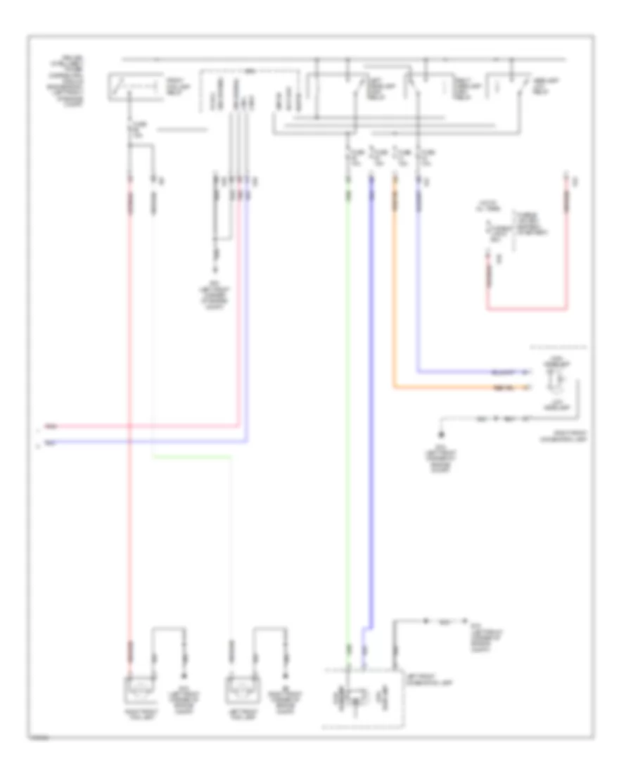 Headlights Wiring Diagram, without DRL (2 of 2) for Nissan Sentra SE-R Spec V 2012