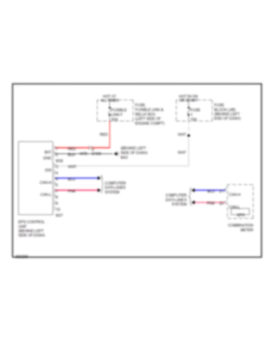 Electronic Power Steering Wiring Diagram for Nissan Rogue Krom 2011