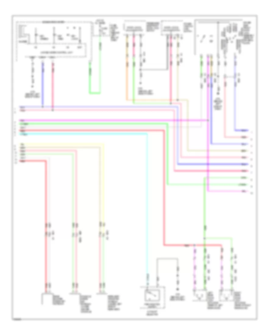 Power Door Locks Wiring Diagram, with Intelligent Key Unit (2 of 3) for Nissan Rogue Krom 2011