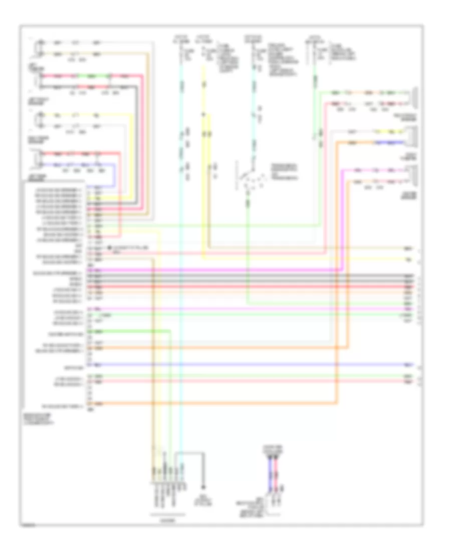 Radio Wiring Diagram, Bose (1 of 3) for Nissan Rogue Krom 2011