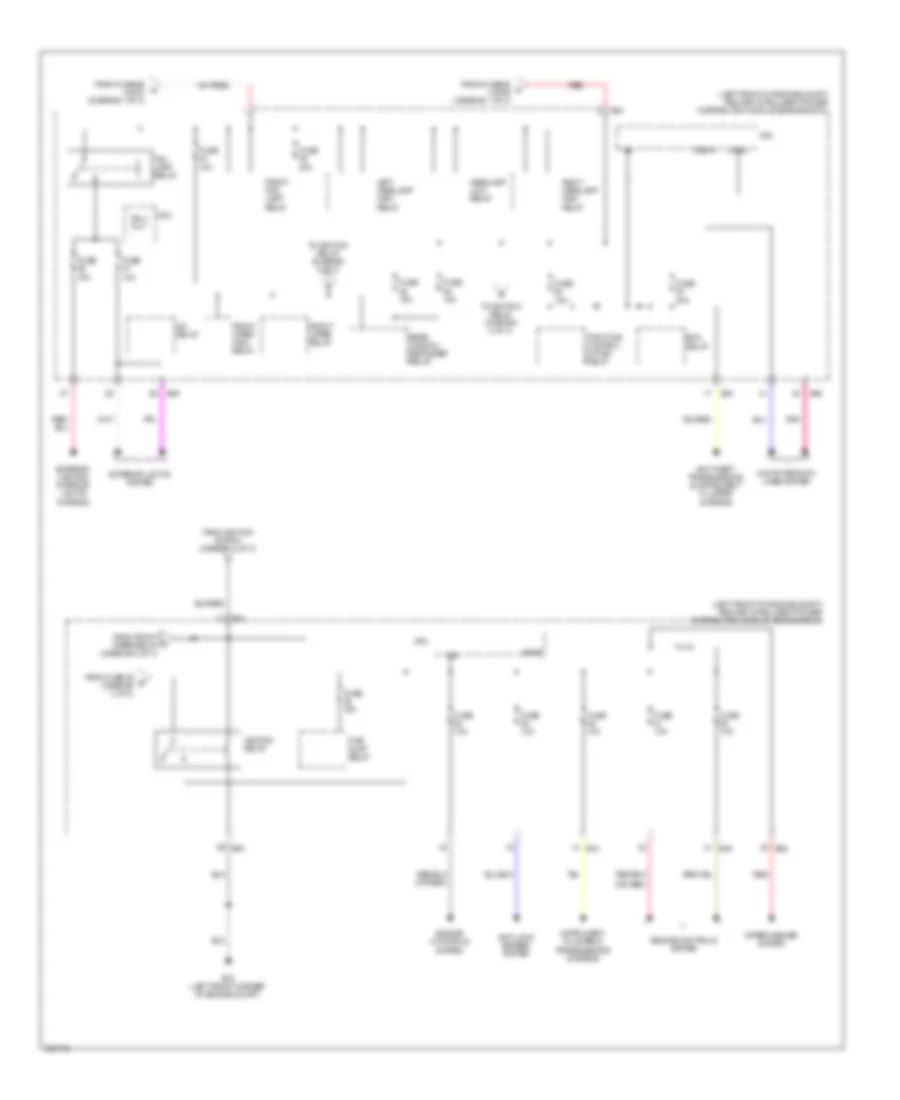 Power Distribution Wiring Diagram 3 of 3 for Nissan Sentra 2009