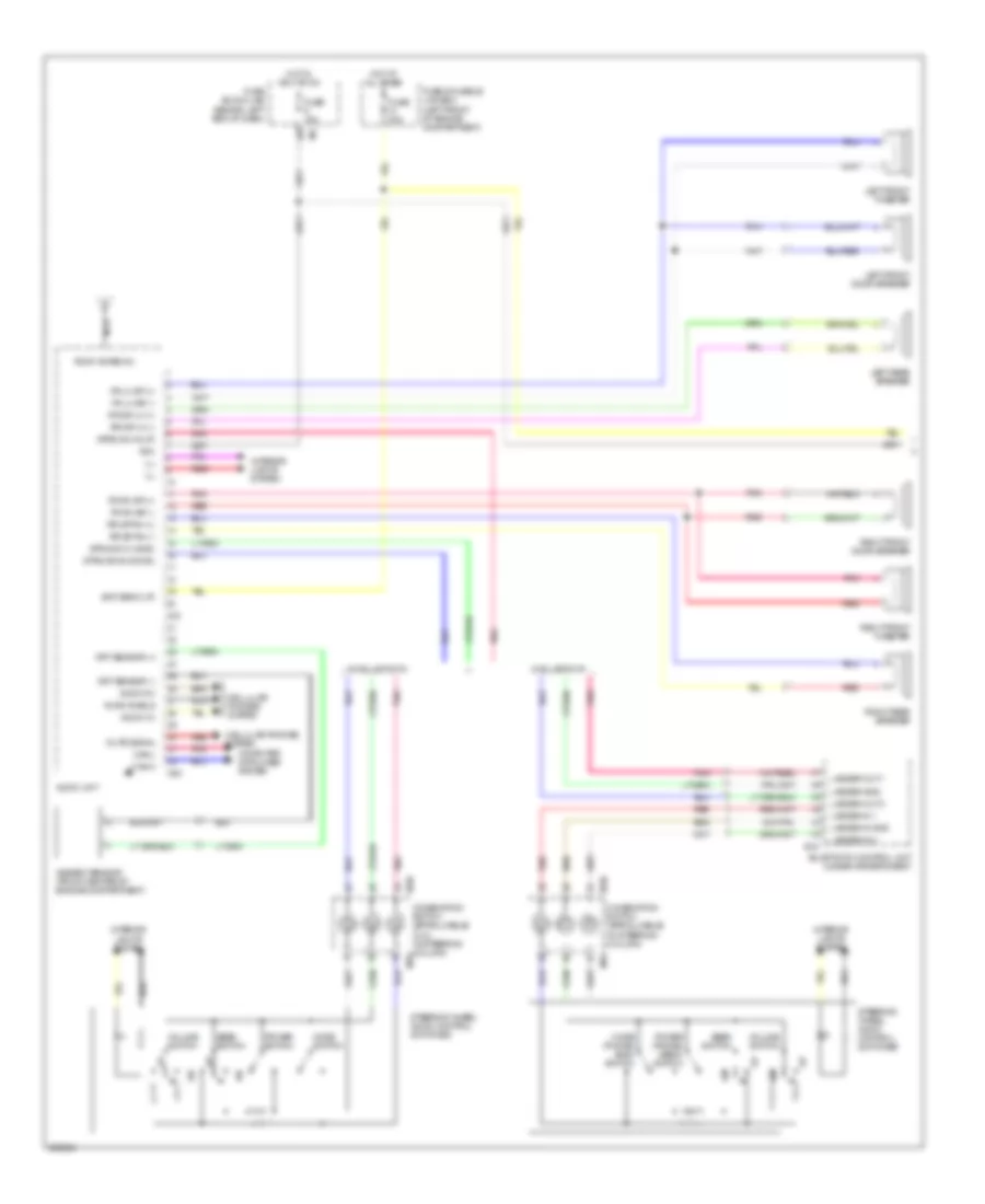Mid Line Radio Wiring Diagram 1 of 2 for Nissan Sentra 2009