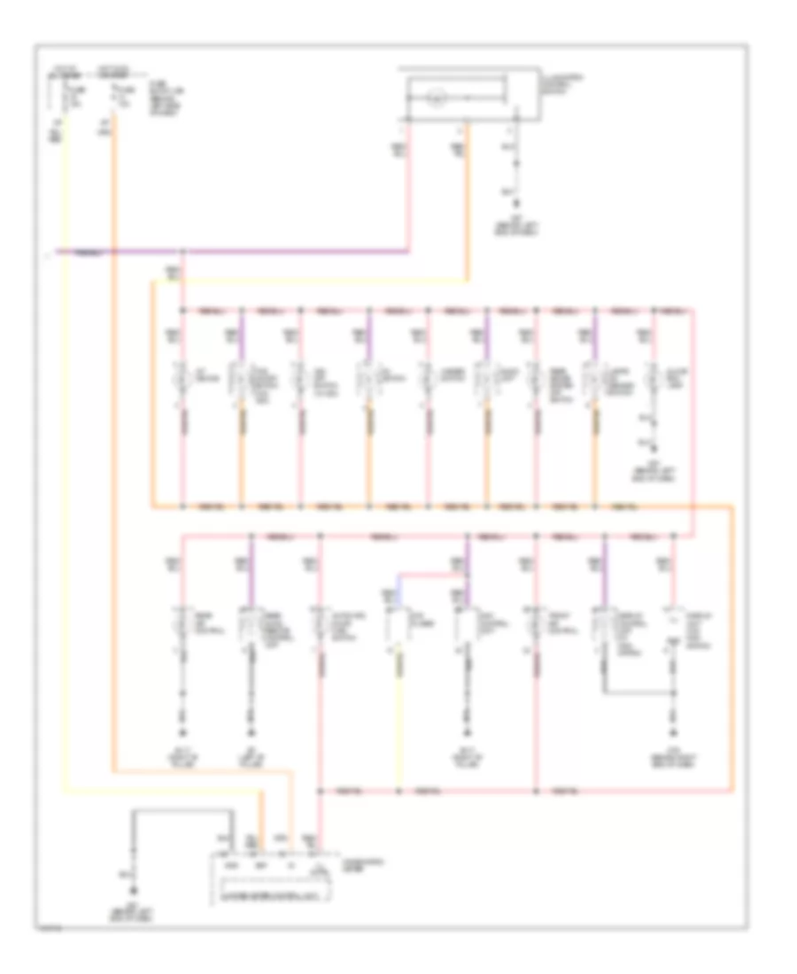 Instrument Illumination Wiring Diagram 2 of 2 for Nissan Quest S 2004
