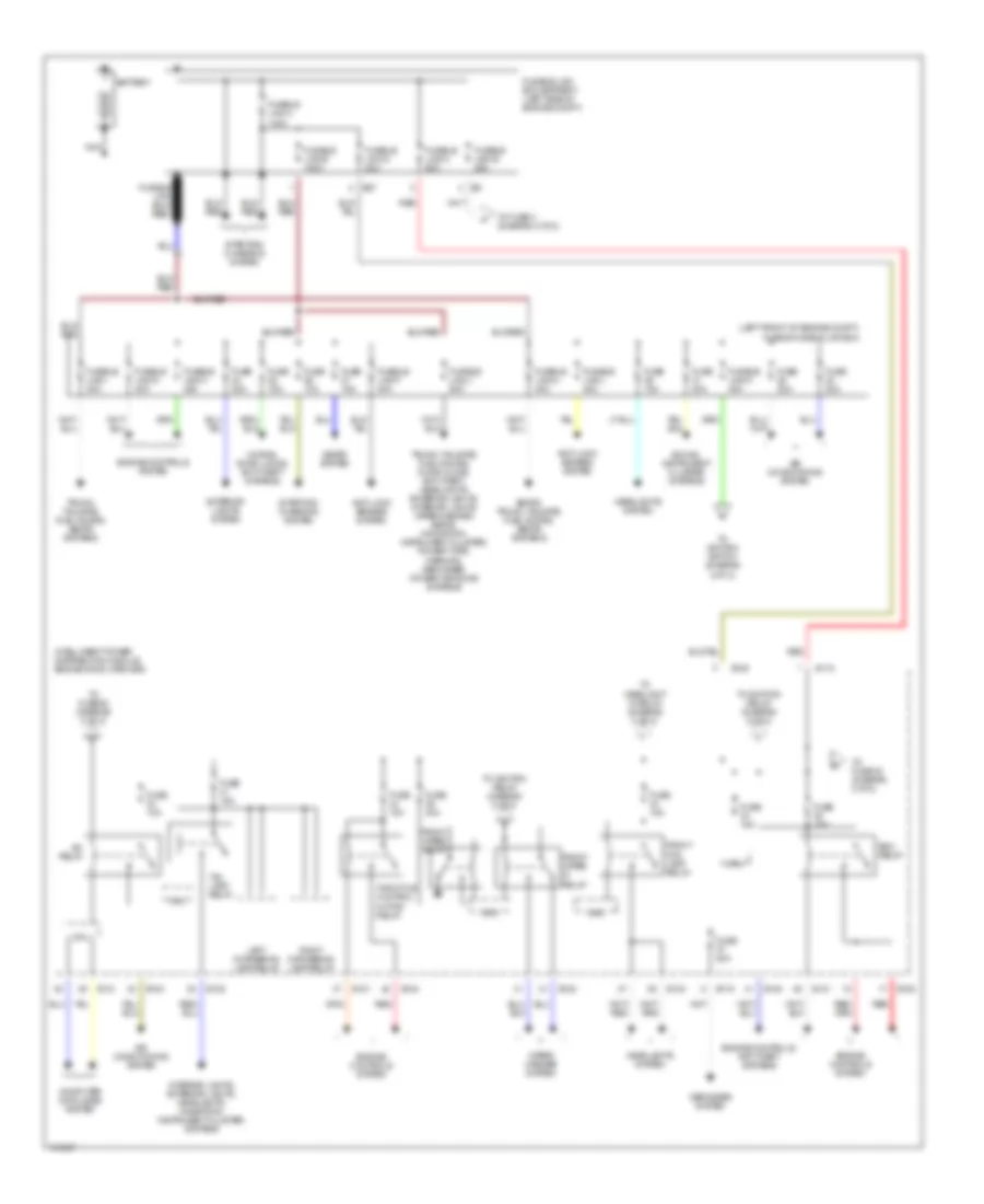 Power Distribution Wiring Diagram 1 of 2 for Nissan Quest S 2004