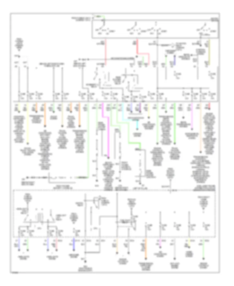 Power Distribution Wiring Diagram 2 of 2 for Nissan Quest S 2004