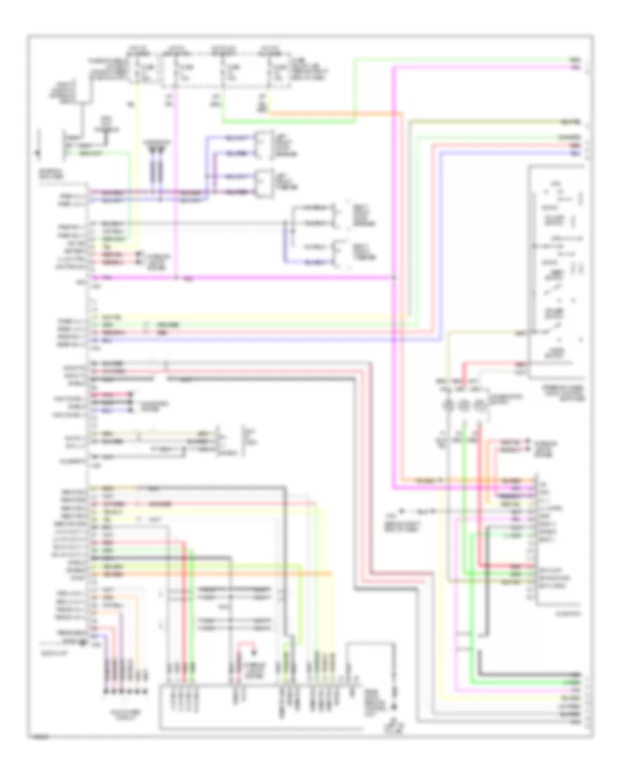 Mid Line Radio Wiring Diagram without Navigation 1 of 2 for Nissan Quest S 2004