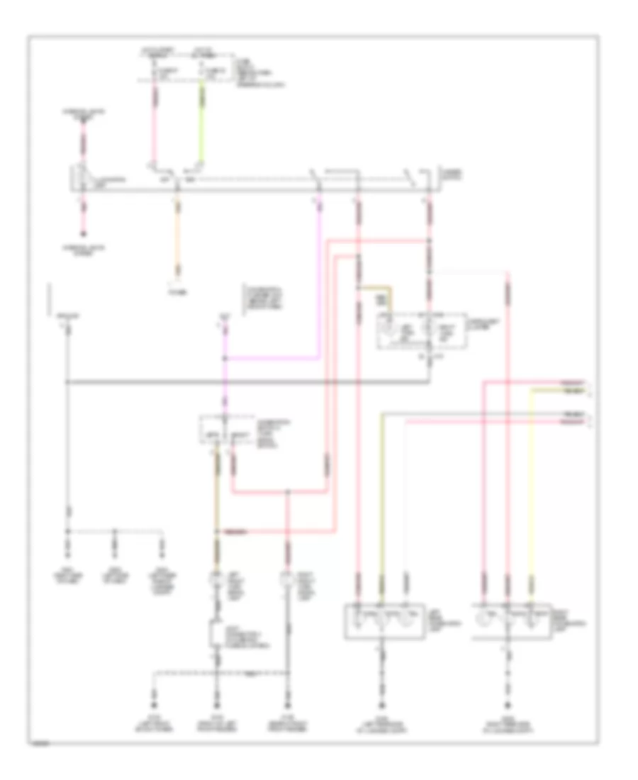 Exterior Lamps Wiring Diagram (1 of 2) for Nissan Quest GLE 2000