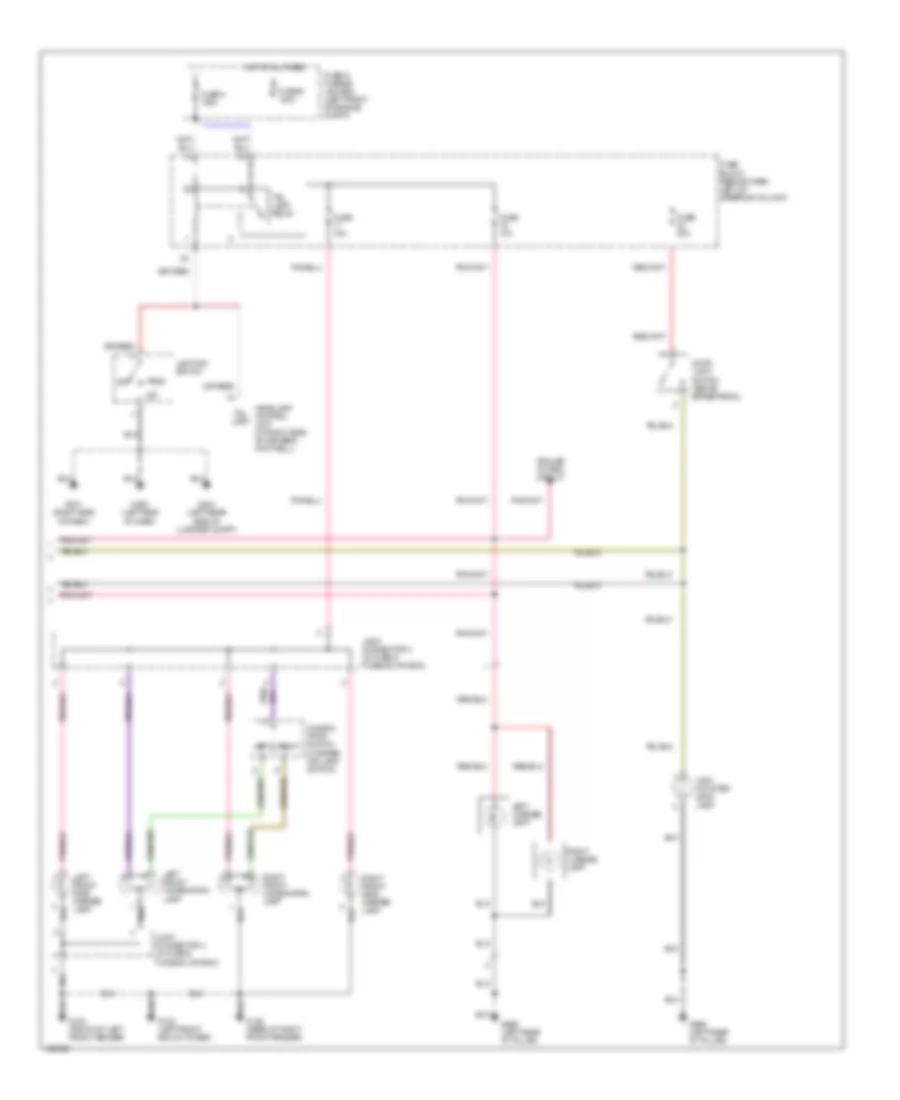 Exterior Lamps Wiring Diagram (2 of 2) for Nissan Quest GLE 2000