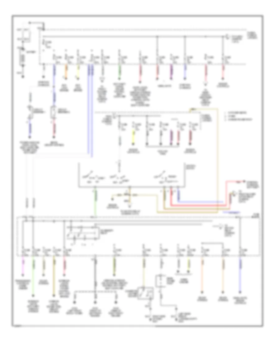 Power Distribution Wiring Diagram 1 of 2 for Nissan Quest GLE 2000