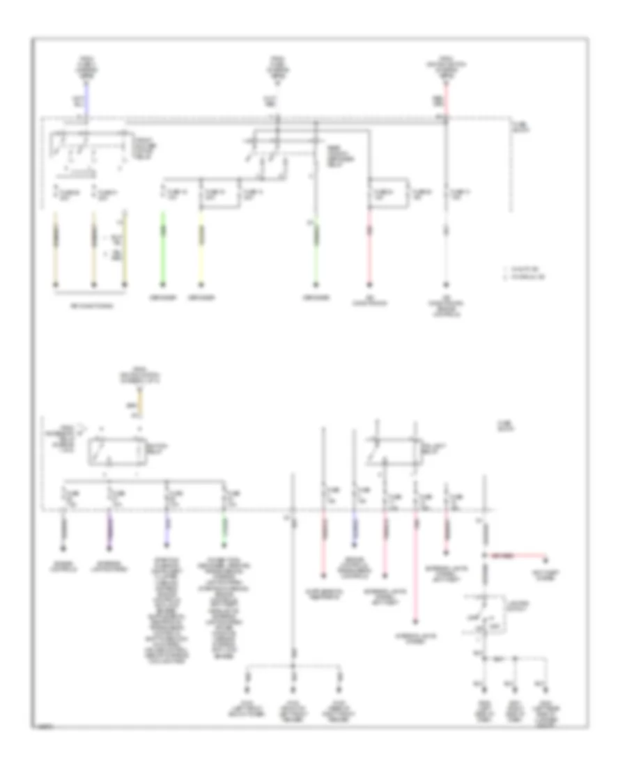 Power Distribution Wiring Diagram (2 of 2) for Nissan Quest GLE 2000