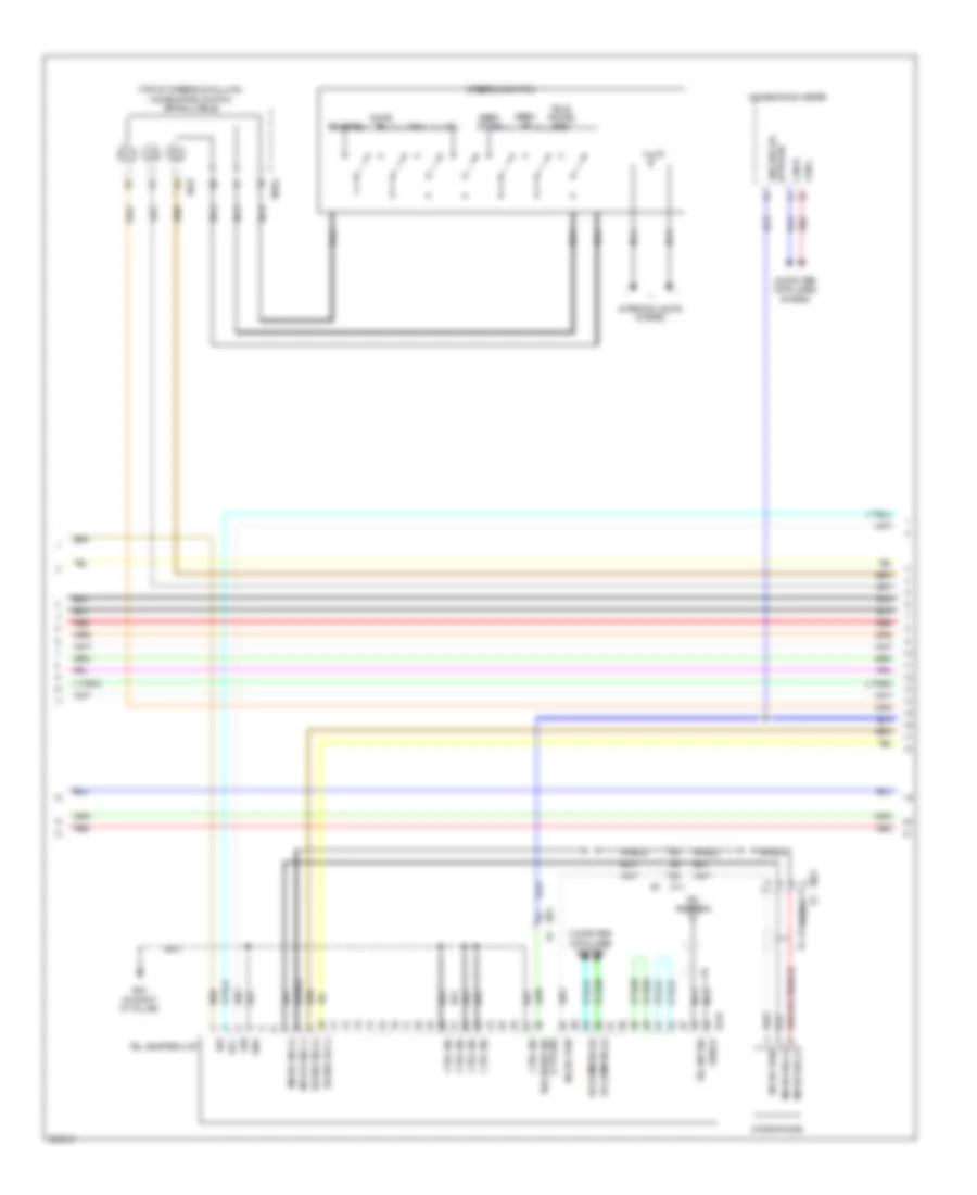 Radio Wiring Diagram, Bose (2 of 3) for Nissan Rogue S 2011