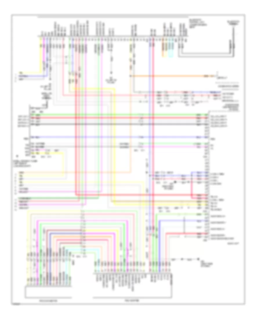 Mid-Line Radio Wiring Diagram (2 of 2) for Nissan Sentra SL 2012