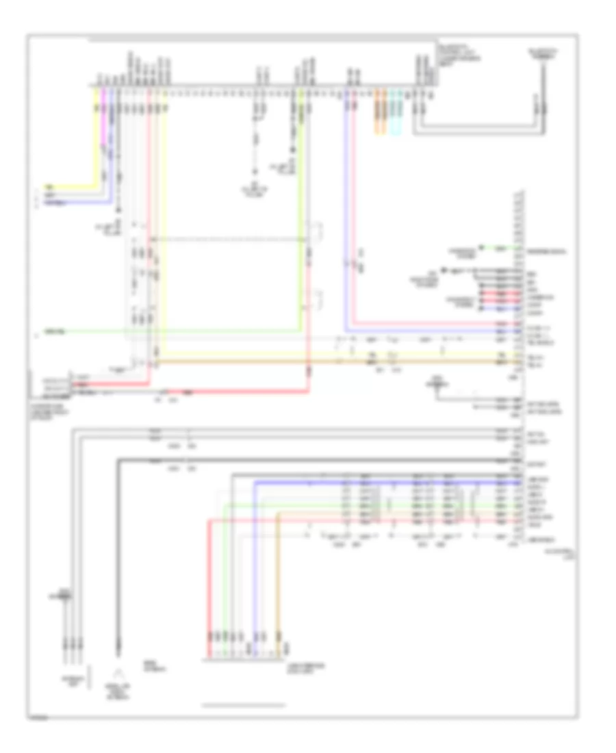 Premium Radio Wiring Diagram, with Rockford Fosgate  Navigation (3 of 3) for Nissan Sentra SL 2012