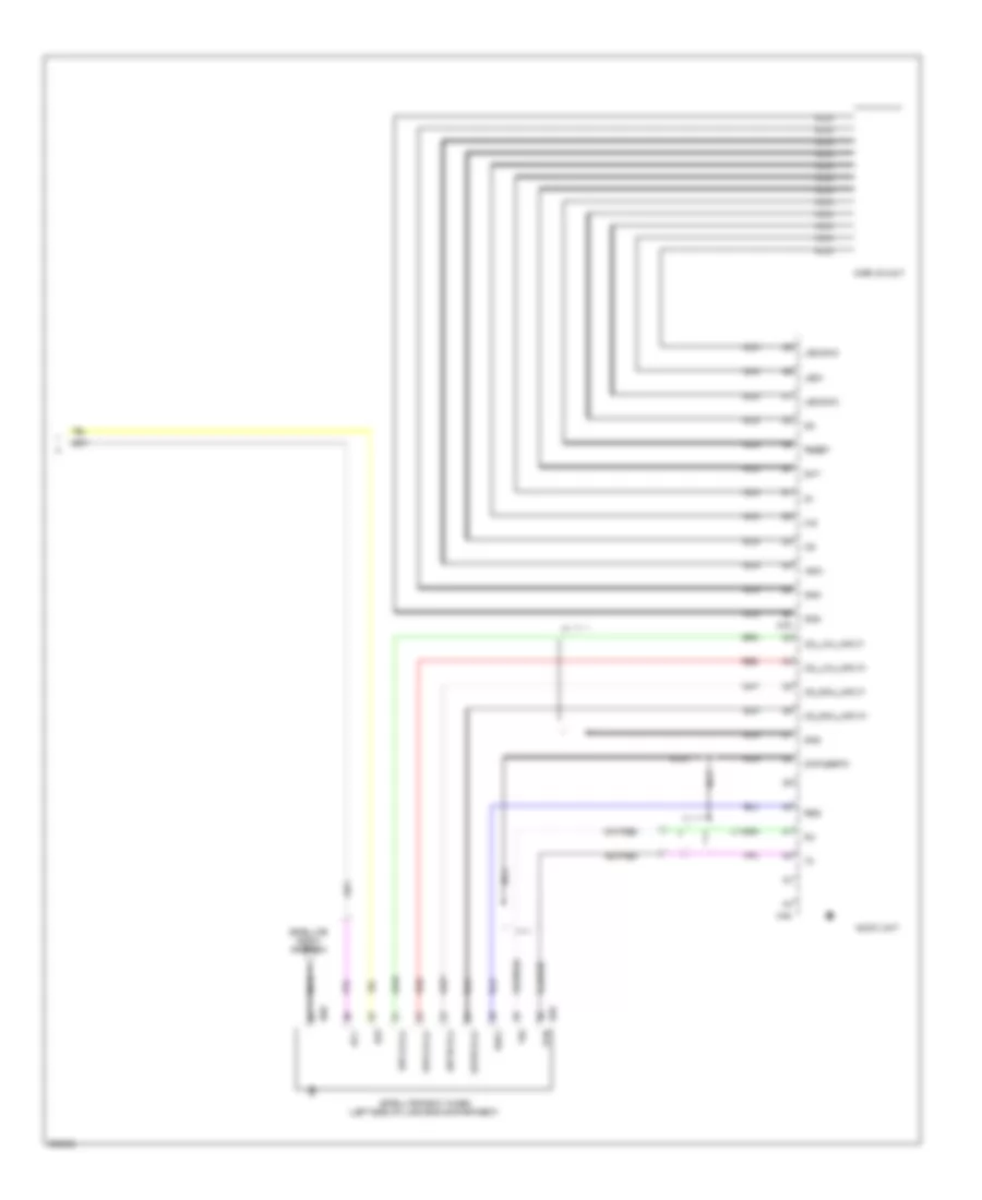 Mid-Line Radio Wiring Diagram (2 of 2) for Nissan Sentra S 2009