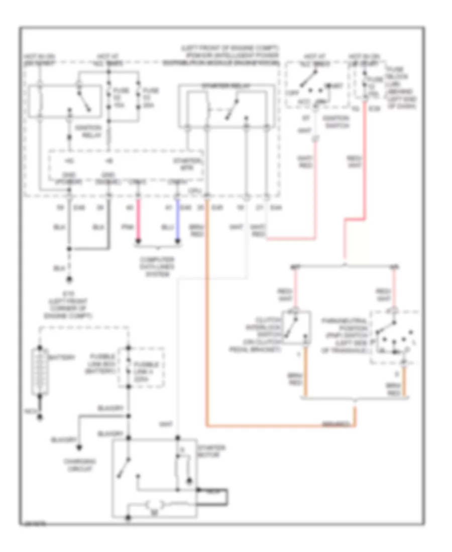 Starting Wiring Diagram for Nissan Sentra S 2009