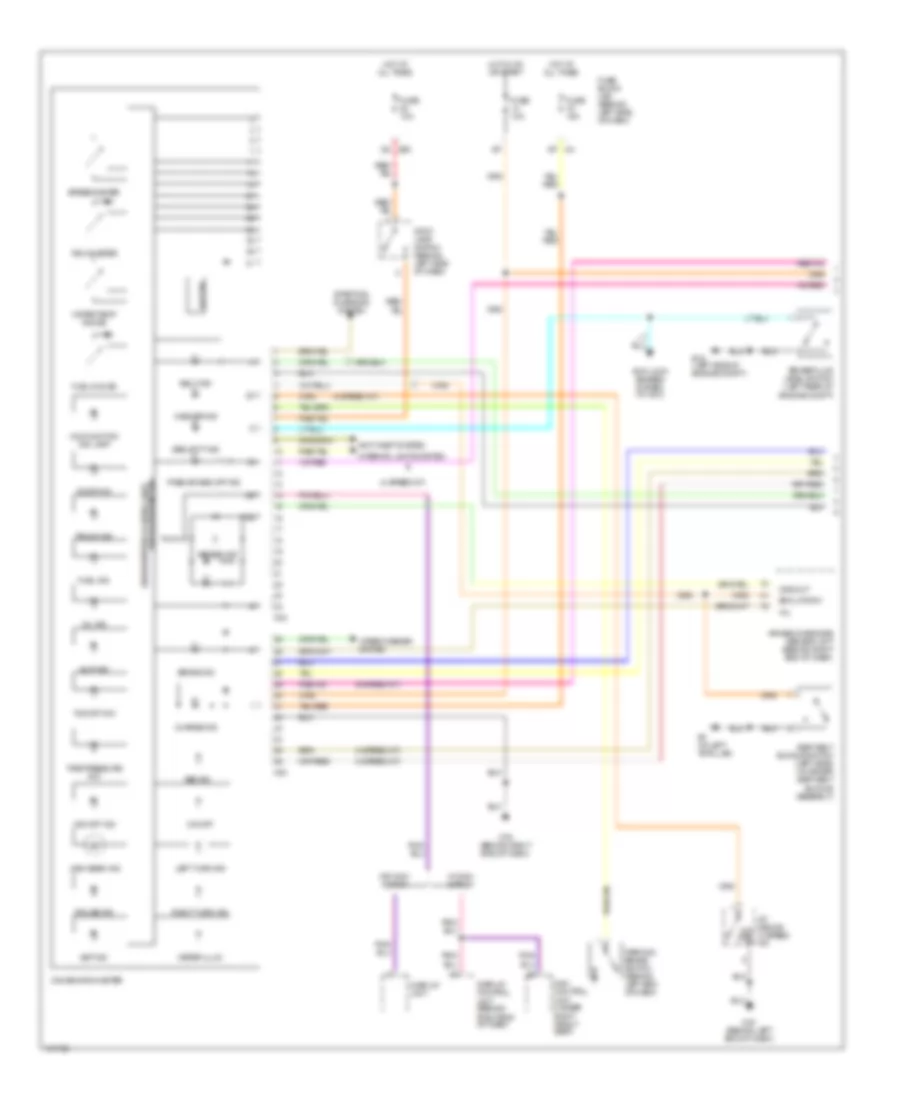 Instrument Cluster Wiring Diagram 1 of 2 for Nissan Quest SE 2004