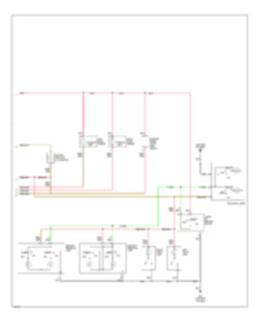 Courtesy Lamps Wiring Diagram with Rear Roof Console Assembly 2 of 2 for Nissan Quest SE 2004