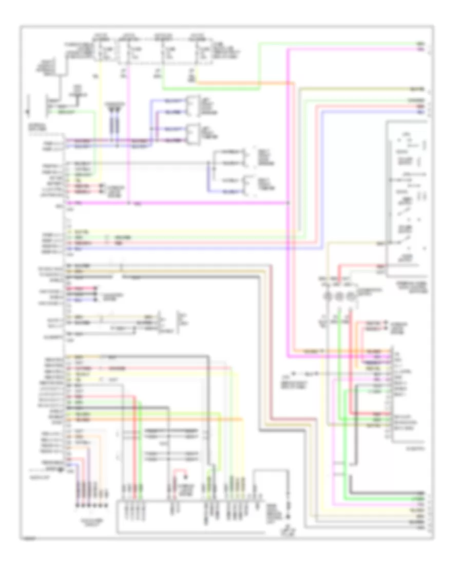 Mid Line Radio Wiring Diagram with Navigation 1 of 2 for Nissan Quest SE 2004