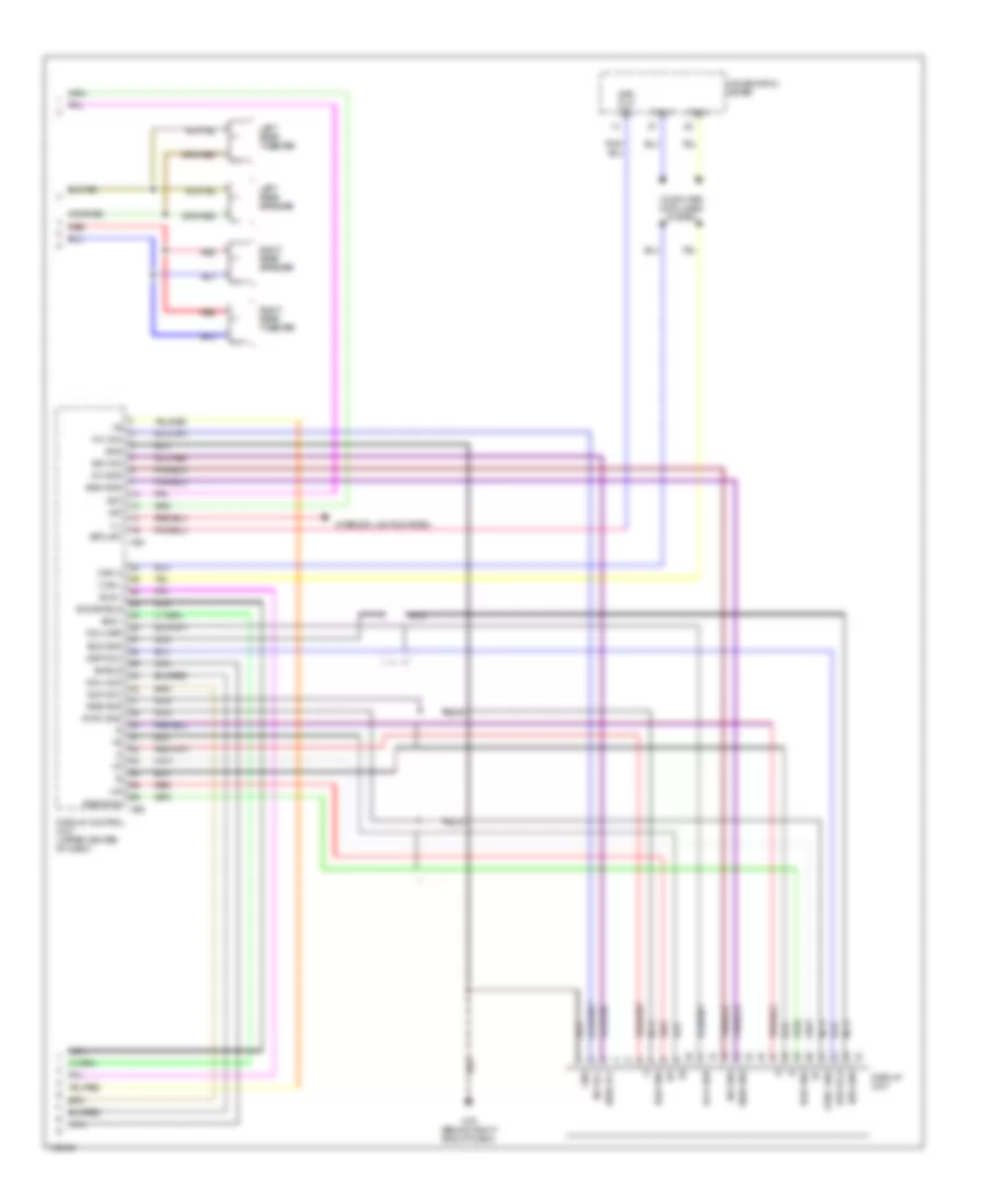 Mid Line Radio Wiring Diagram with Navigation 2 of 2 for Nissan Quest SE 2004