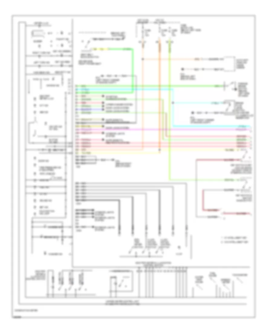 Instrument Cluster Wiring Diagram 1 of 2 for Nissan Murano S 2007