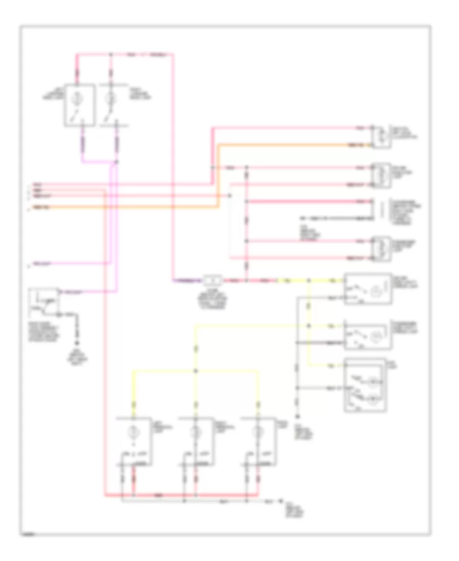 Courtesy Lamps Wiring Diagram 2 of 2 for Nissan Murano S 2007