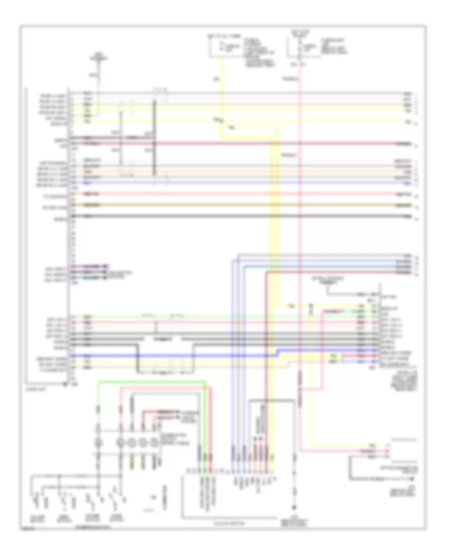 Radio Wiring Diagram Bose 1 of 3 for Nissan Murano S 2007
