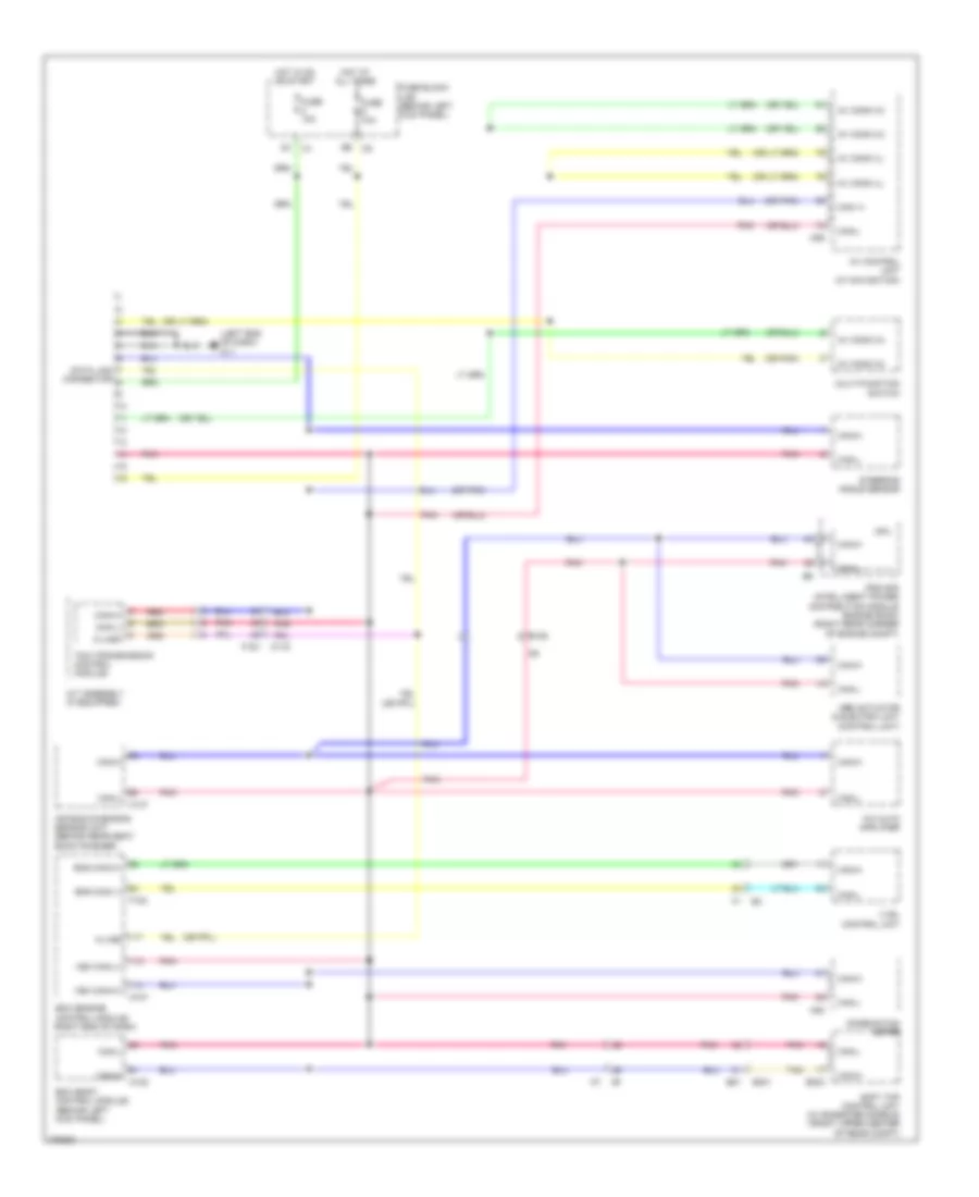 Computer Data Lines Wiring Diagram for Nissan 370Z Touring 2014