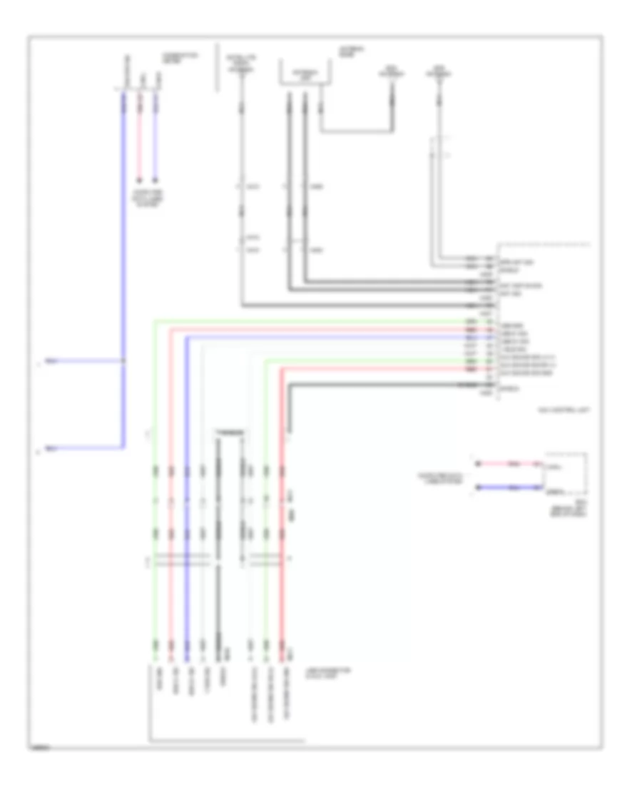 Navigation Wiring Diagram, Base (3 of 3) for Nissan Rogue SV 2011