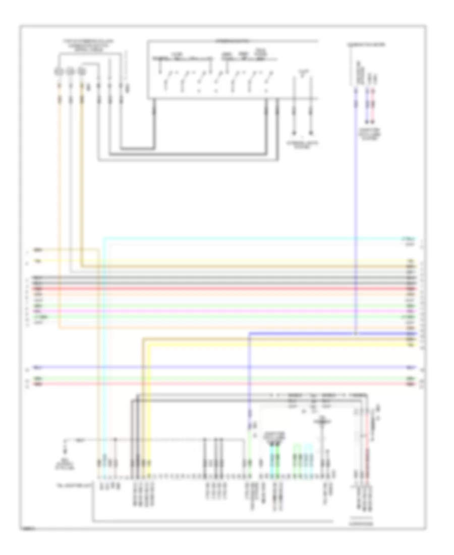 Radio Wiring Diagram, Bose (2 of 3) for Nissan Rogue SV 2011
