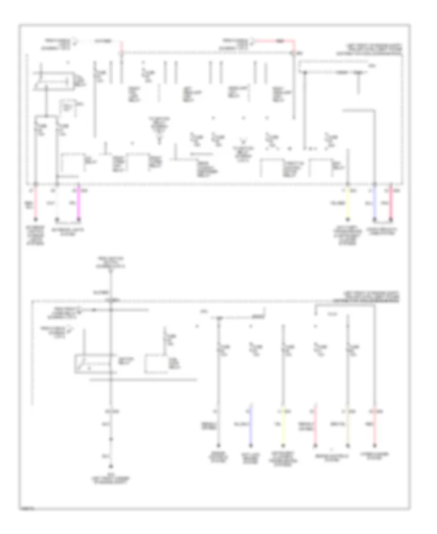 Power Distribution Wiring Diagram 3 of 3 for Nissan Sentra SE R 2009