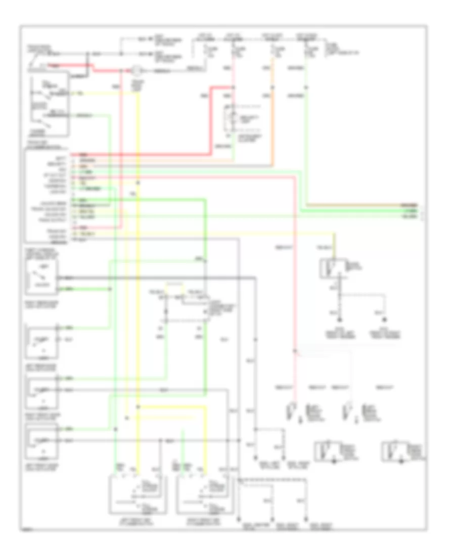 Anti theft Wiring Diagram 1 of 2 for Nissan Altima GLE 1996