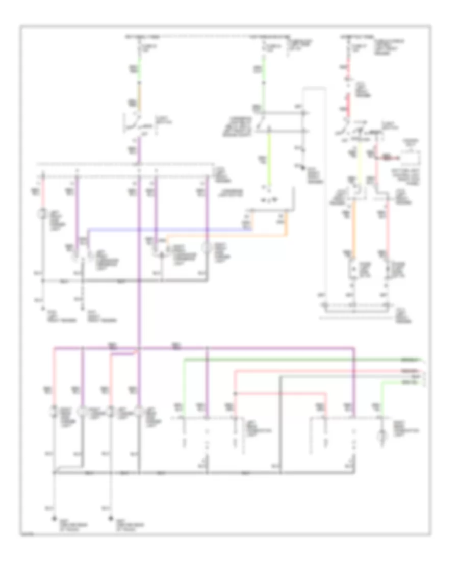 Exterior Lamps Wiring Diagram (1 of 2) for Nissan Altima GLE 1996