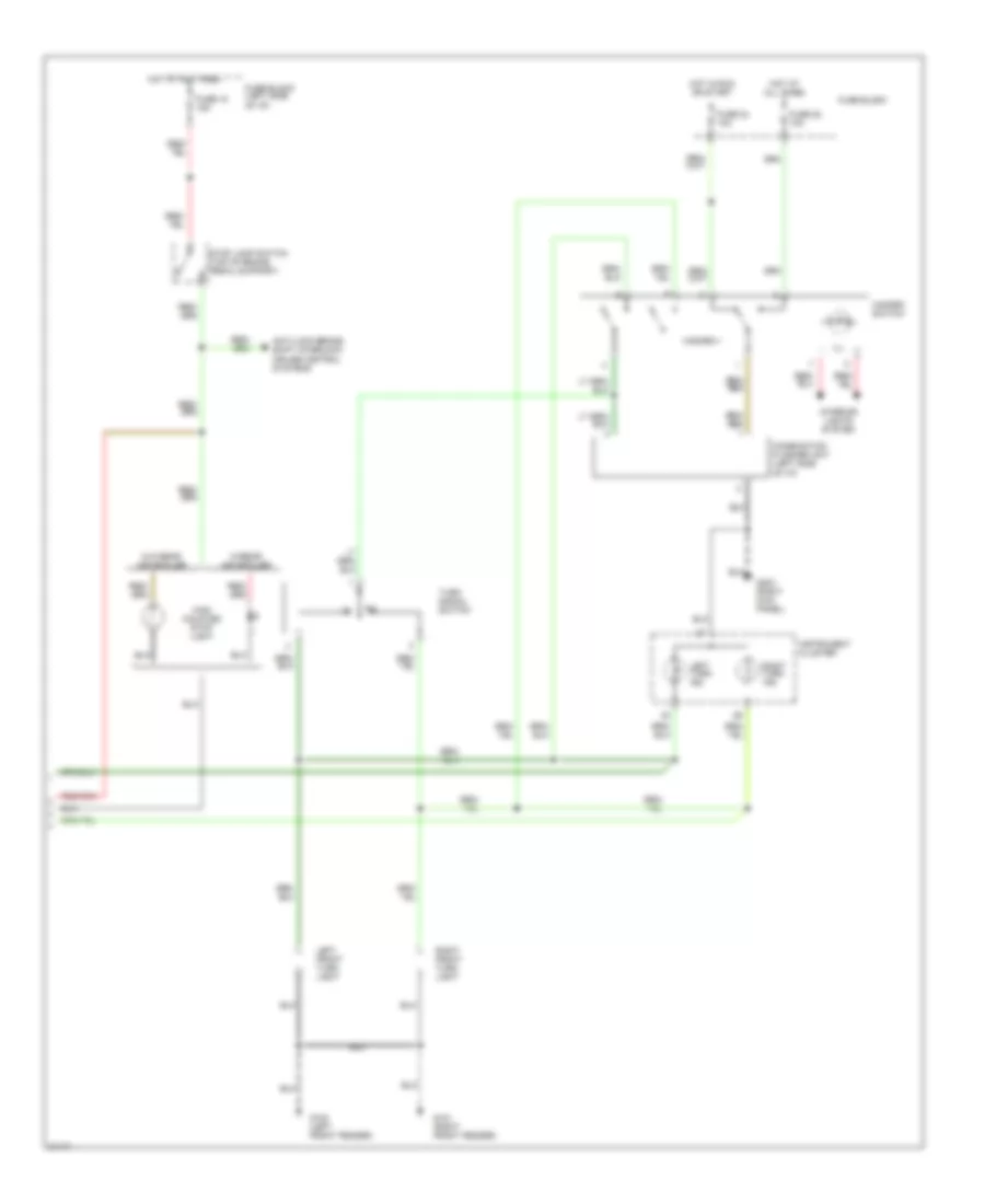 Exterior Lamps Wiring Diagram (2 of 2) for Nissan Altima GLE 1996