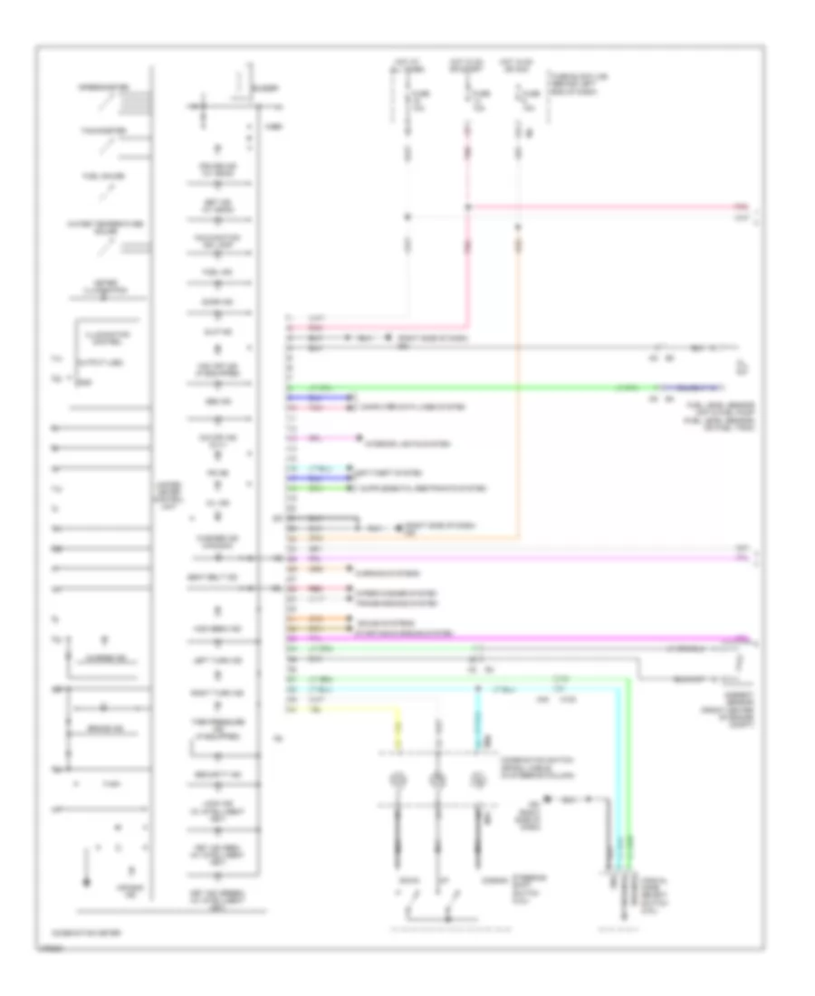 Instrument Cluster Wiring Diagram 1 of 2 for Nissan Sentra SR 2012