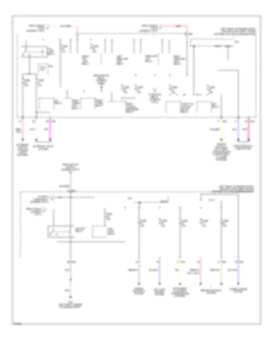 Power Distribution Wiring Diagram 3 of 3 for Nissan Sentra SR 2012