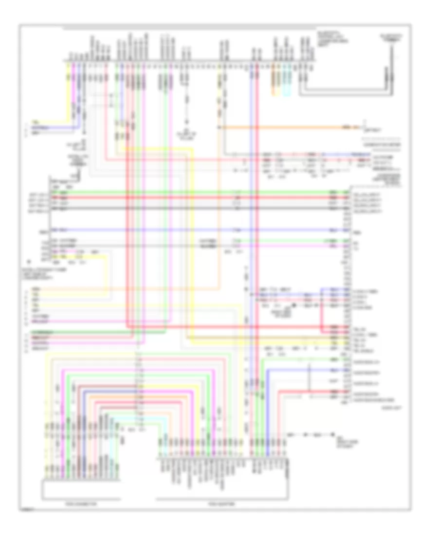 Mid-Line Radio Wiring Diagram (2 of 2) for Nissan Sentra SR 2012