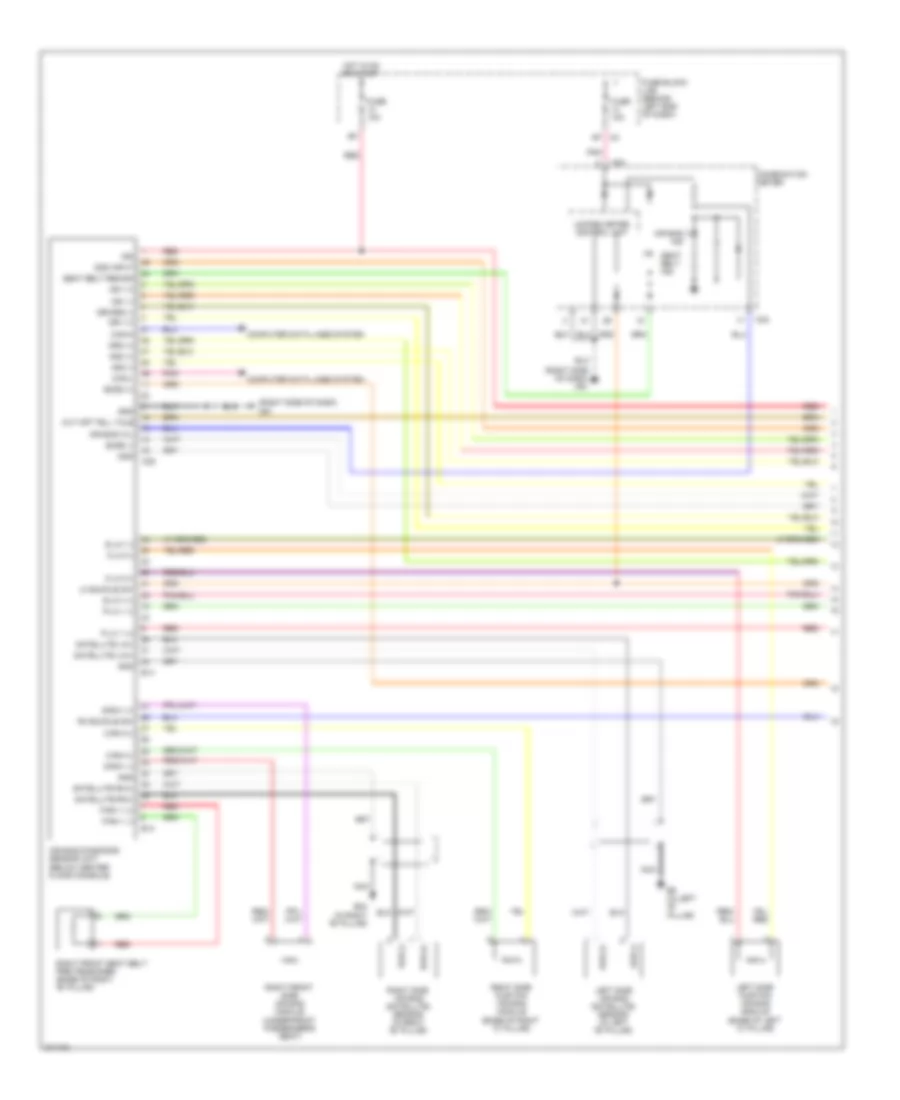 Supplemental Restraints Wiring Diagram 1 of 2 for Nissan Sentra SR 2012