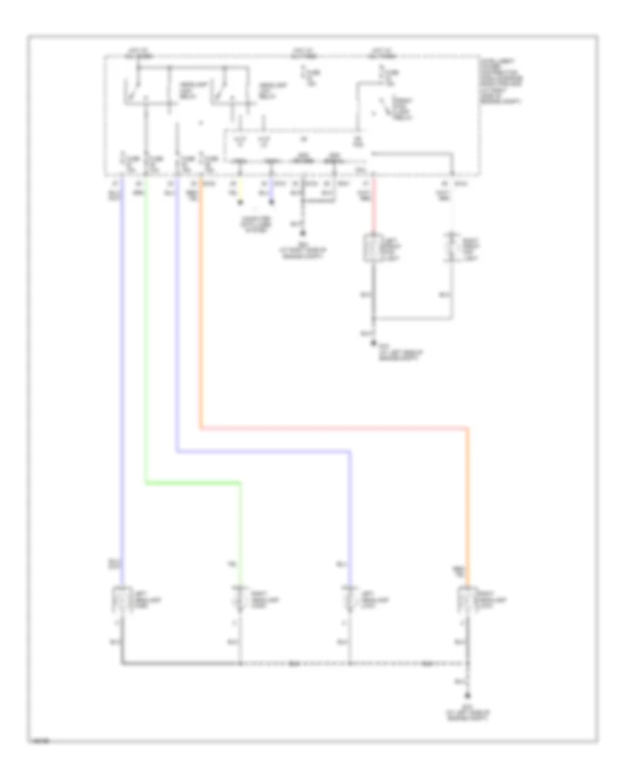 Autolamps Wiring Diagram, without DRL (2 of 2) for Nissan Quest SL 2004