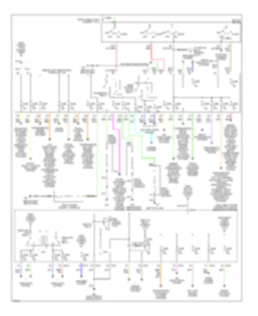 Power Distribution Wiring Diagram (2 of 2) for Nissan Quest SL 2004