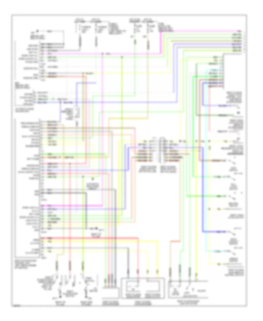 Right  Left Sliding Door Wiring Diagram 1 of 2 for Nissan Quest SL 2004