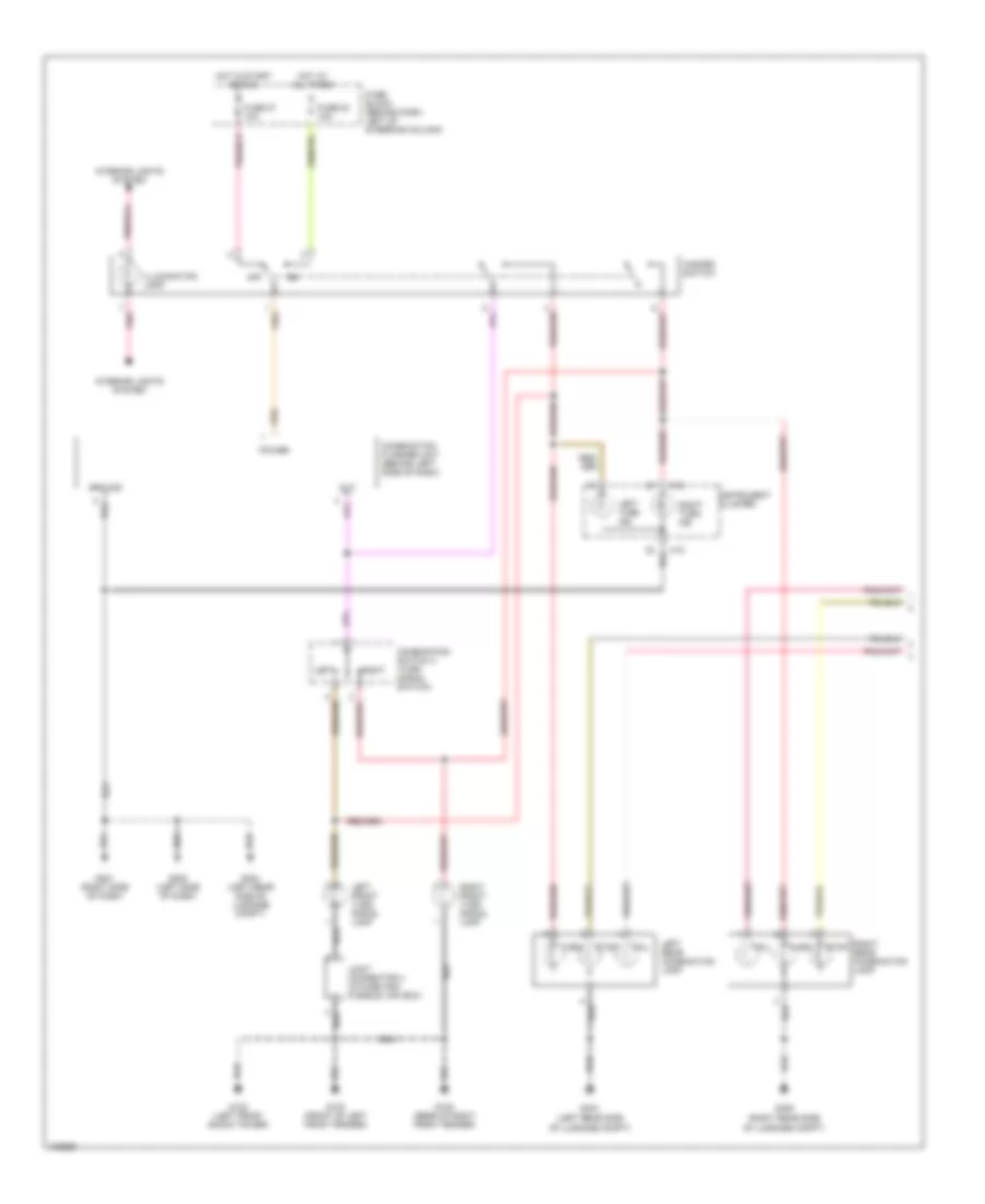 Exterior Lamps Wiring Diagram (1 of 2) for Nissan Quest SE 2000