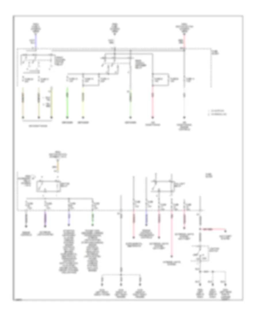 Power Distribution Wiring Diagram 2 of 2 for Nissan Quest SE 2000
