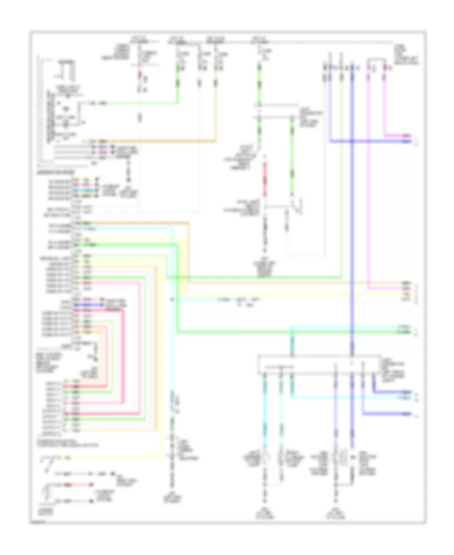 Exterior Lamps Wiring Diagram 1 of 2 for Nissan Altima 2014