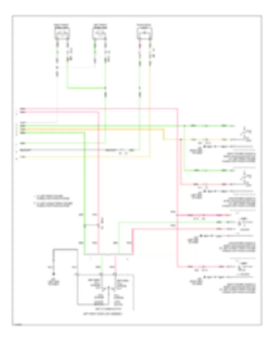 Courtesy Lamps Wiring Diagram 2 of 2 for Nissan Altima 2014